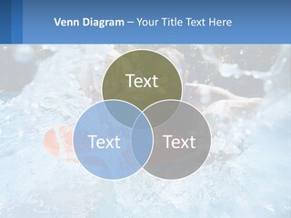 A Man And A Little Girl Are In The Water PowerPoint Template