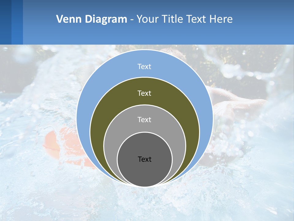 A Man And A Little Girl Are In The Water PowerPoint Template