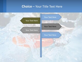 A Man And A Little Girl Are In The Water PowerPoint Template