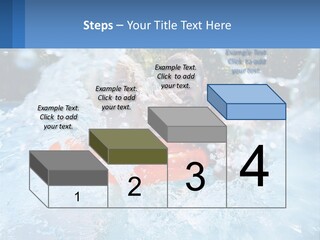 A Man And A Little Girl Are In The Water PowerPoint Template