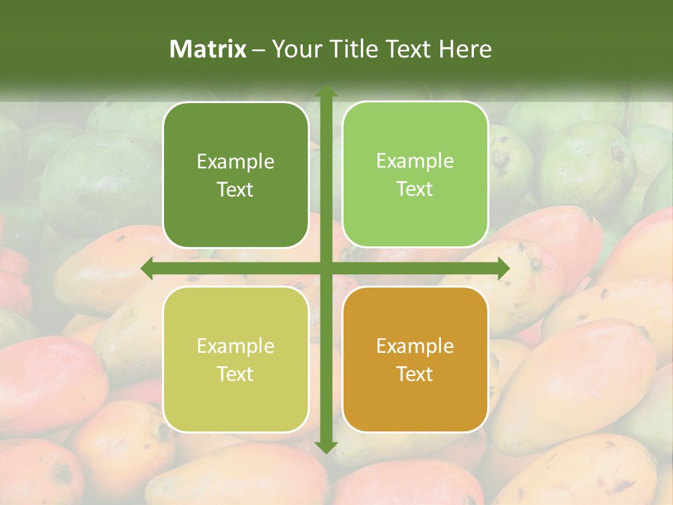 A Large Display Of Mangoes And Other Fruits PowerPoint Template