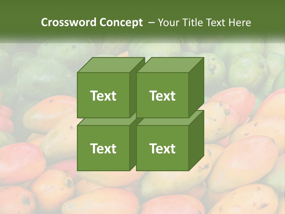 A Large Display Of Mangoes And Other Fruits PowerPoint Template