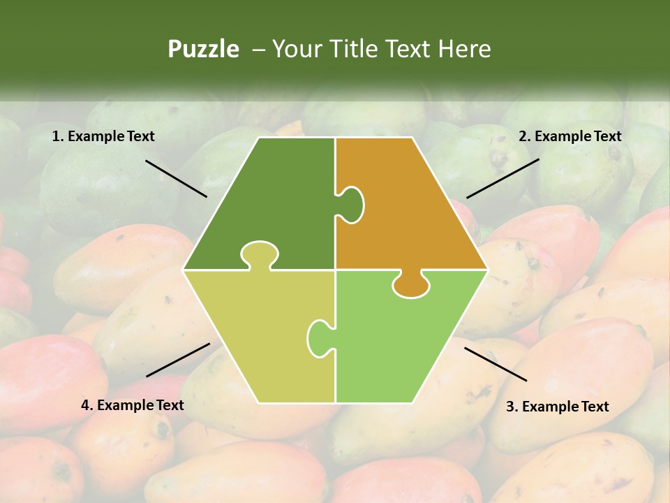 A Large Display Of Mangoes And Other Fruits PowerPoint Template