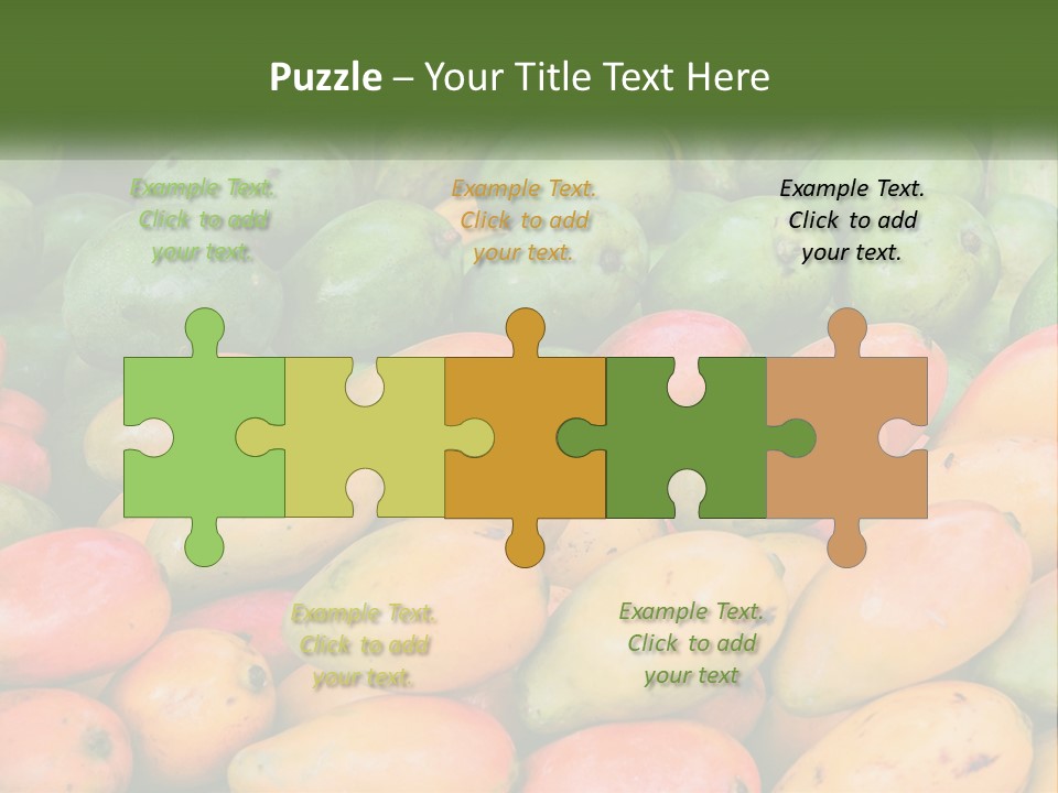 A Large Display Of Mangoes And Other Fruits PowerPoint Template