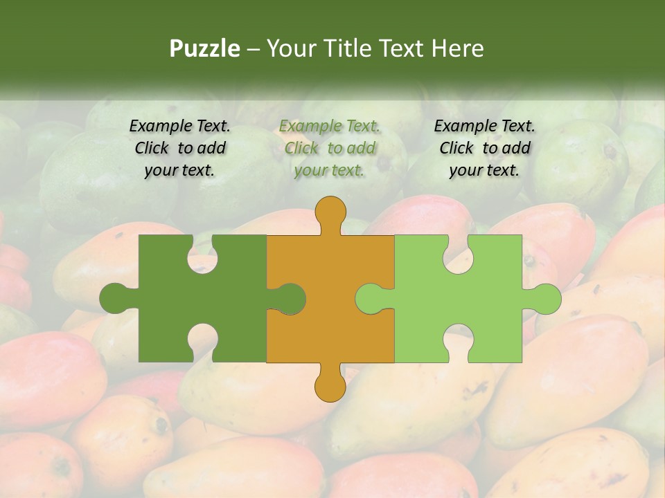 A Large Display Of Mangoes And Other Fruits PowerPoint Template