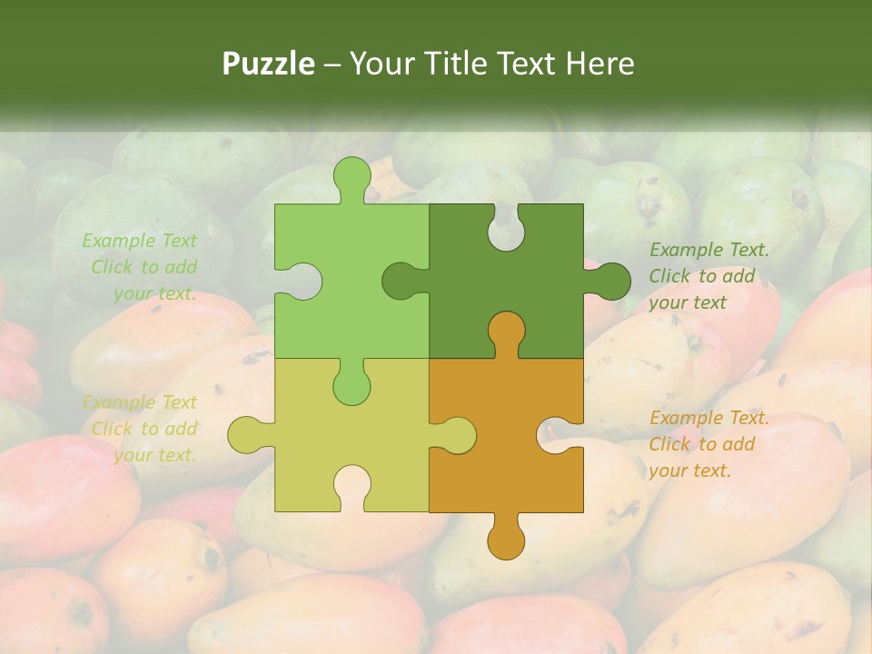 A Large Display Of Mangoes And Other Fruits PowerPoint Template