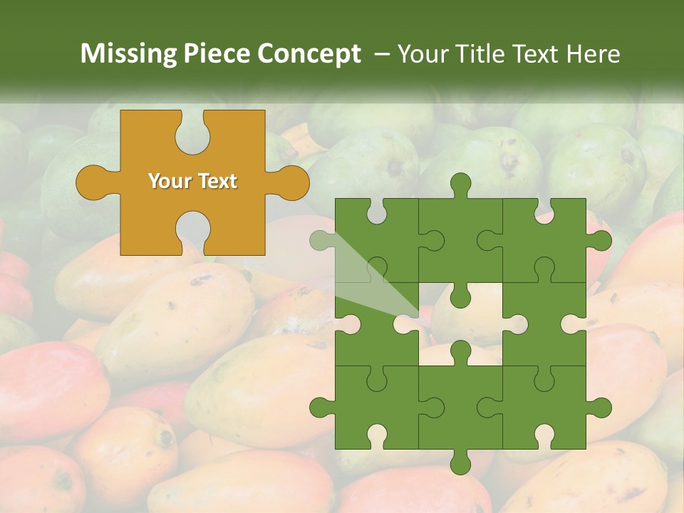 A Large Display Of Mangoes And Other Fruits PowerPoint Template