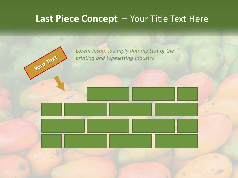 A Large Display Of Mangoes And Other Fruits PowerPoint Template