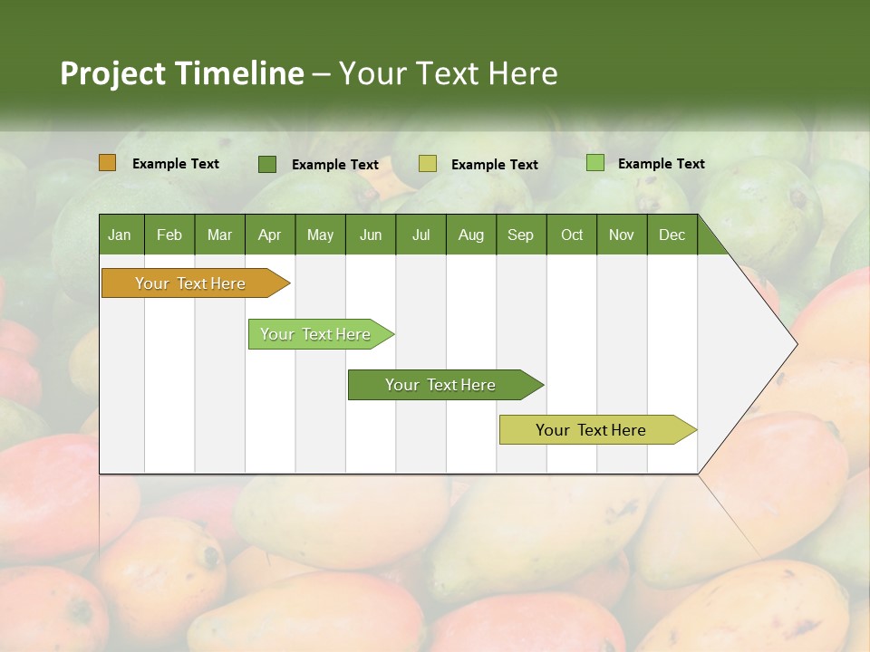 A Large Display Of Mangoes And Other Fruits PowerPoint Template