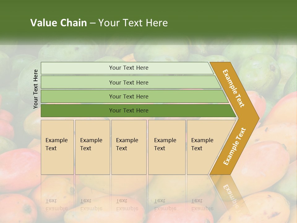 A Large Display Of Mangoes And Other Fruits PowerPoint Template