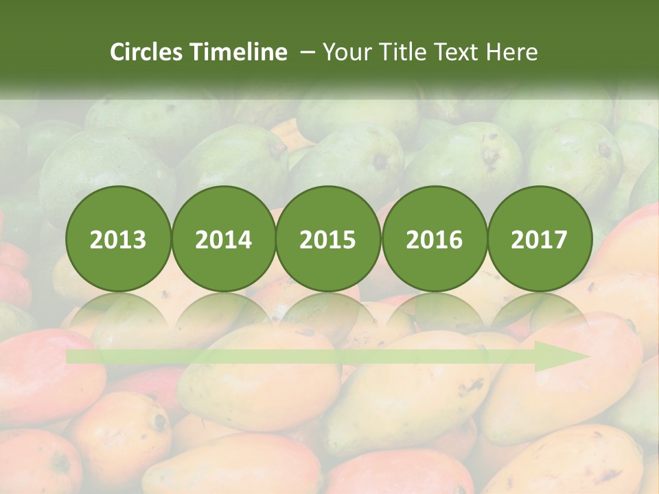 A Large Display Of Mangoes And Other Fruits PowerPoint Template