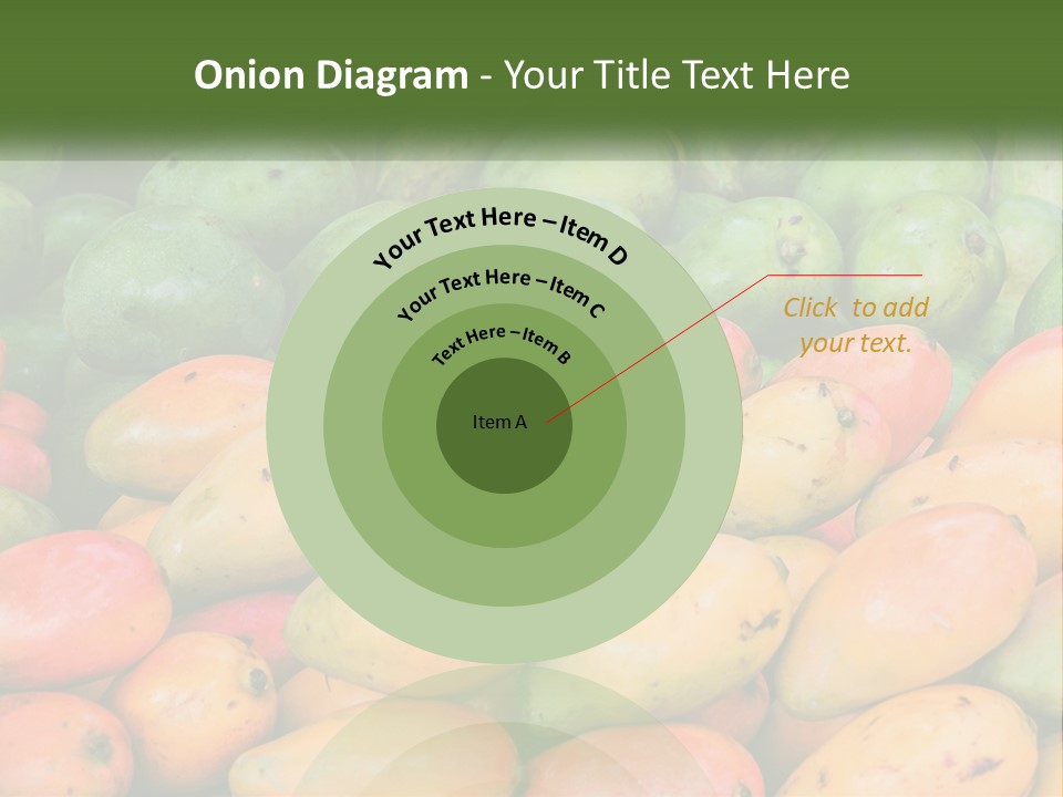 A Large Display Of Mangoes And Other Fruits PowerPoint Template
