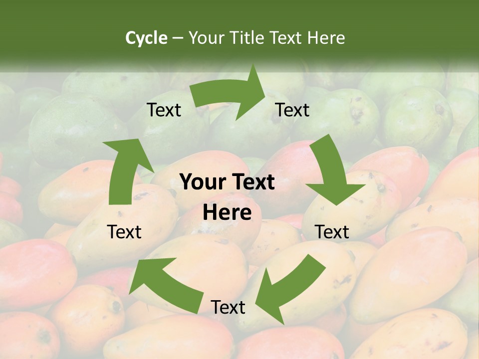 A Large Display Of Mangoes And Other Fruits PowerPoint Template