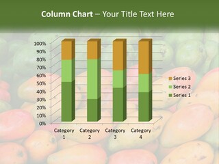 A Large Display Of Mangoes And Other Fruits PowerPoint Template