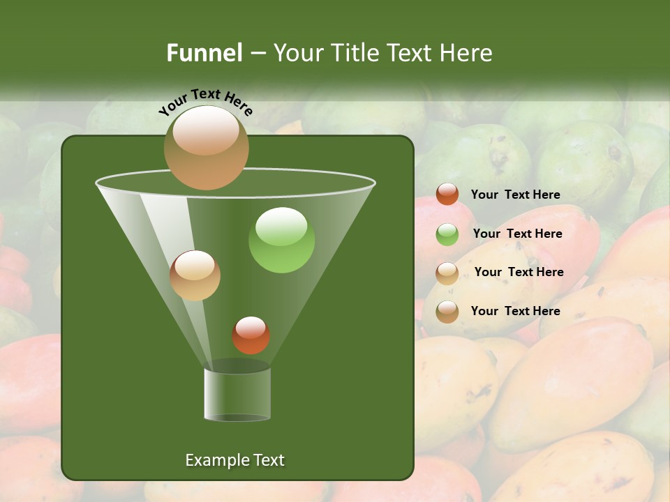 A Large Display Of Mangoes And Other Fruits PowerPoint Template
