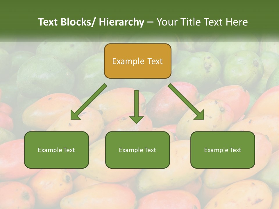 A Large Display Of Mangoes And Other Fruits PowerPoint Template
