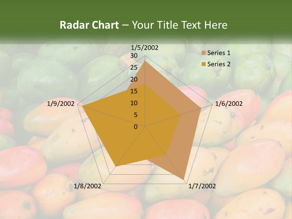 A Large Display Of Mangoes And Other Fruits PowerPoint Template