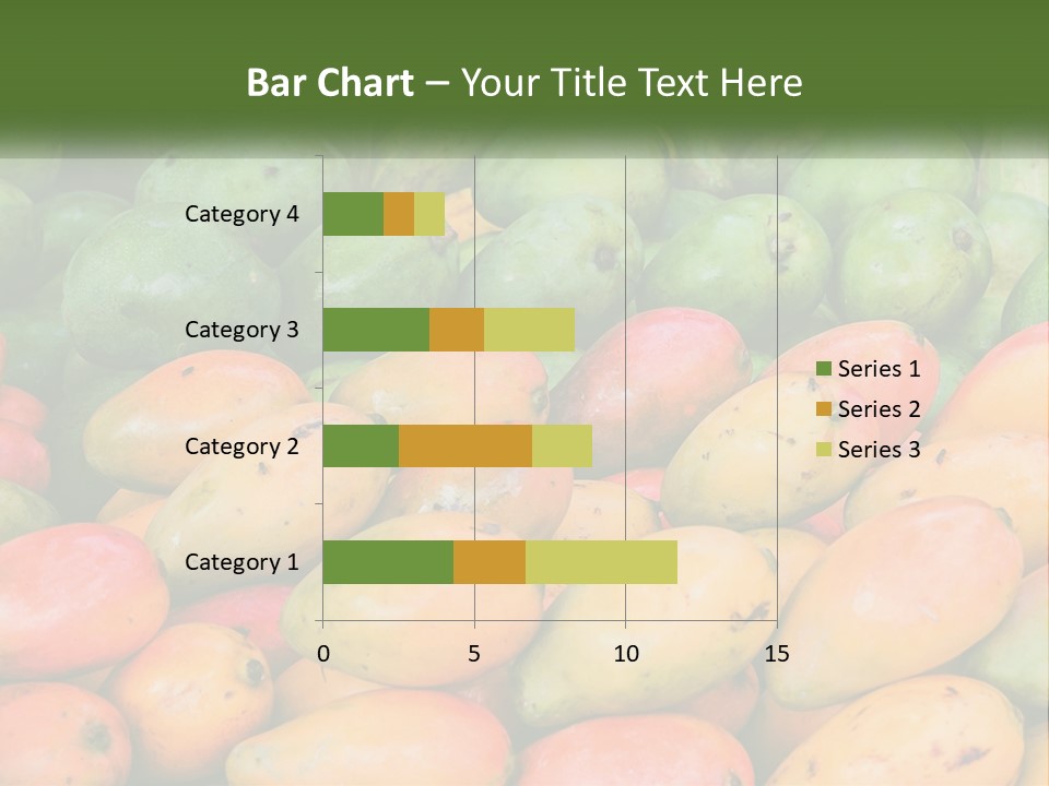 A Large Display Of Mangoes And Other Fruits PowerPoint Template