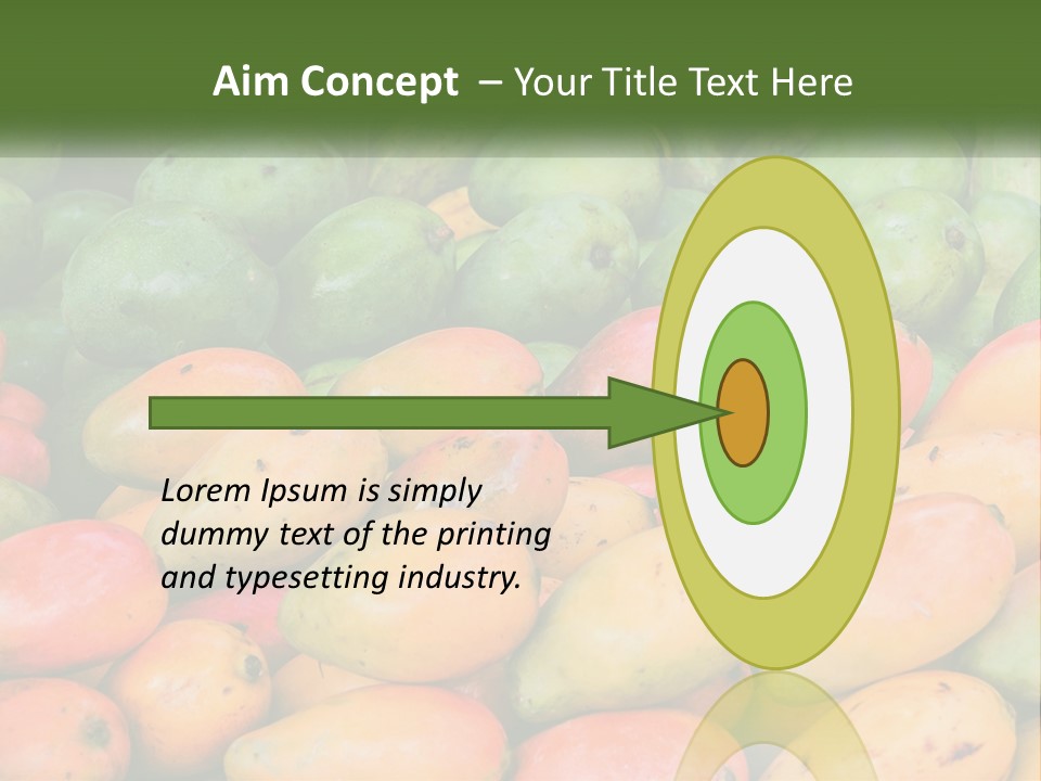 A Large Display Of Mangoes And Other Fruits PowerPoint Template