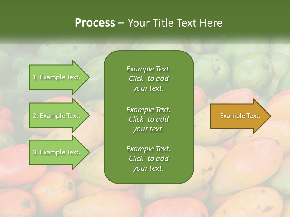 A Large Display Of Mangoes And Other Fruits PowerPoint Template