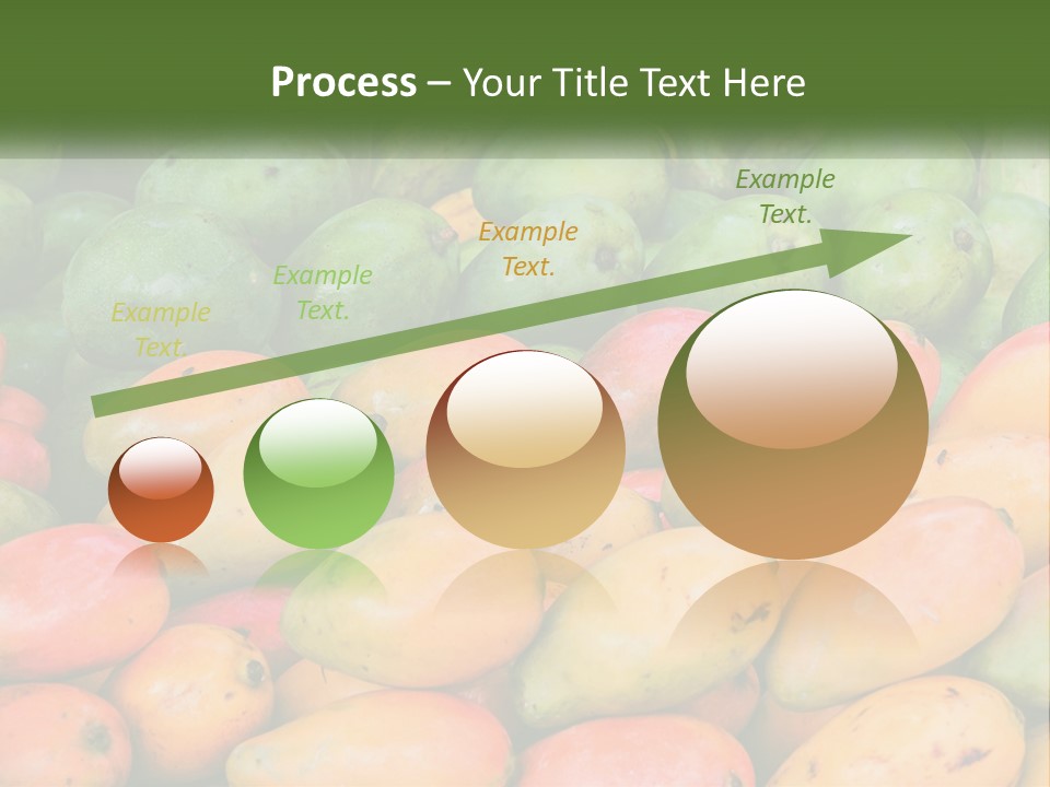 A Large Display Of Mangoes And Other Fruits PowerPoint Template