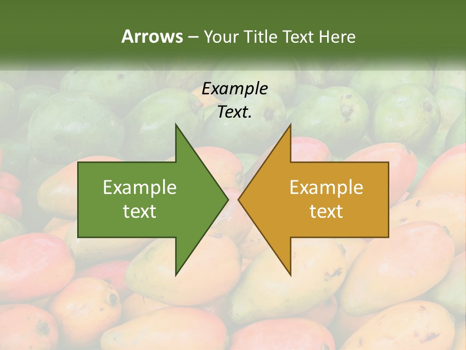 A Large Display Of Mangoes And Other Fruits PowerPoint Template