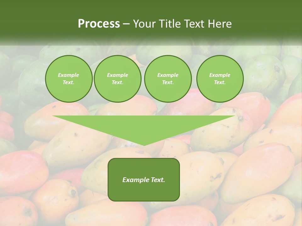 A Large Display Of Mangoes And Other Fruits PowerPoint Template