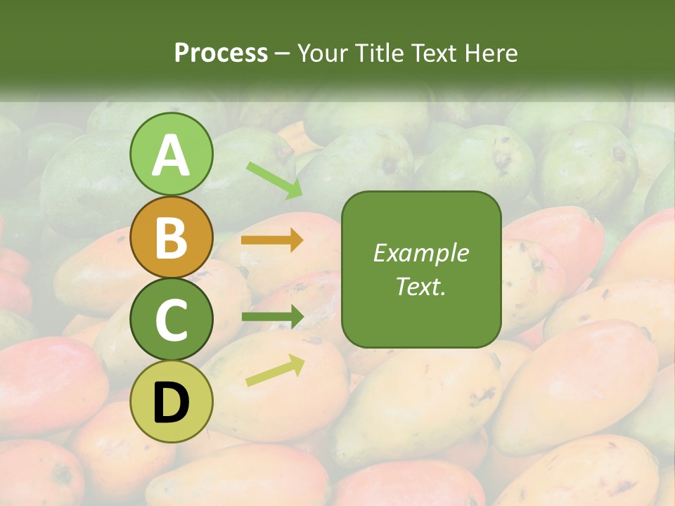 A Large Display Of Mangoes And Other Fruits PowerPoint Template