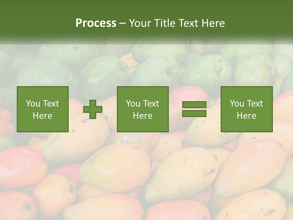 A Large Display Of Mangoes And Other Fruits PowerPoint Template
