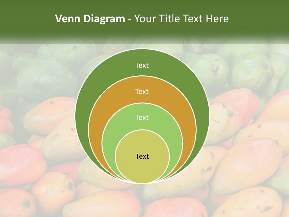 A Large Display Of Mangoes And Other Fruits PowerPoint Template