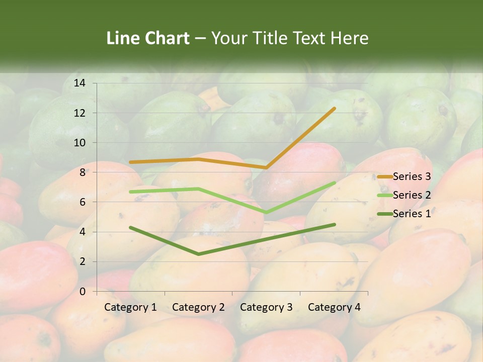 A Large Display Of Mangoes And Other Fruits PowerPoint Template