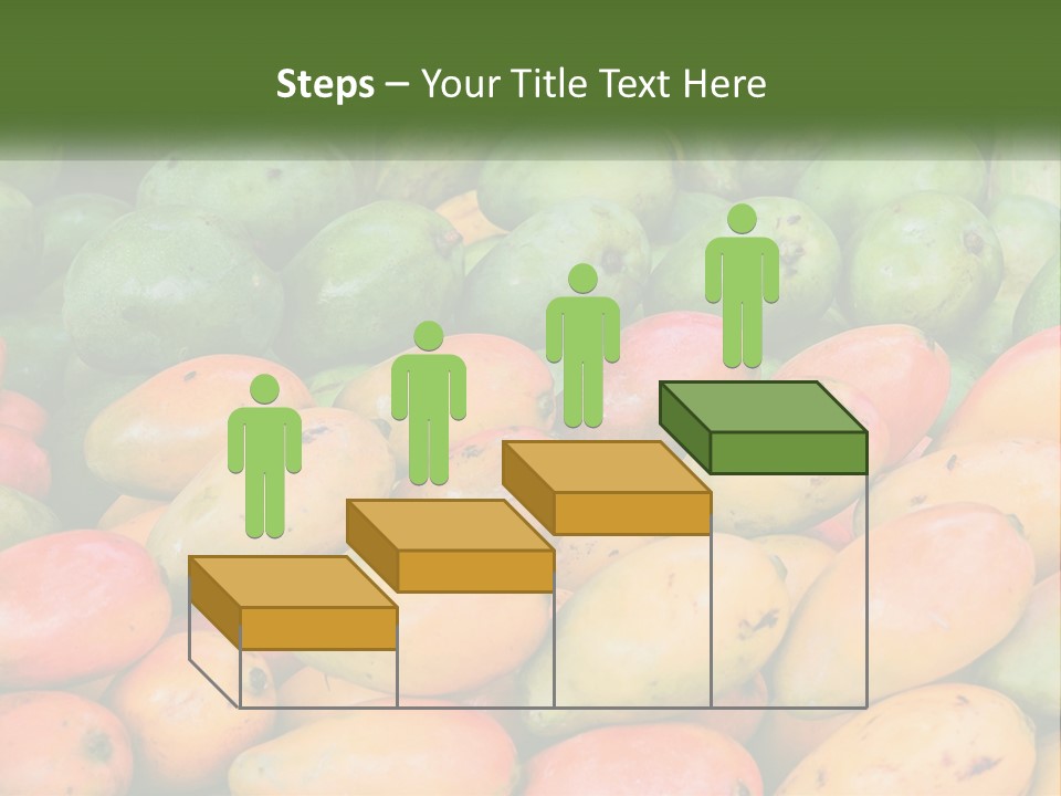 A Large Display Of Mangoes And Other Fruits PowerPoint Template