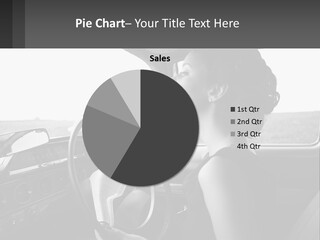 A Woman Driving A Car With A Steering Wheel PowerPoint Template