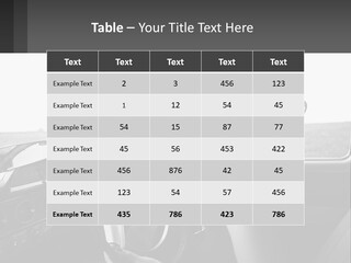 A Woman Driving A Car With A Steering Wheel PowerPoint Template