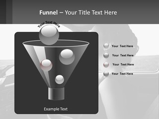 A Woman Driving A Car With A Steering Wheel PowerPoint Template