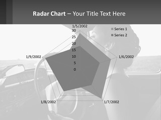 A Woman Driving A Car With A Steering Wheel PowerPoint Template