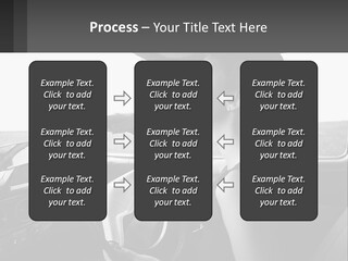A Woman Driving A Car With A Steering Wheel PowerPoint Template