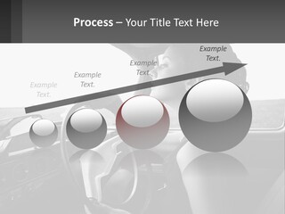 A Woman Driving A Car With A Steering Wheel PowerPoint Template