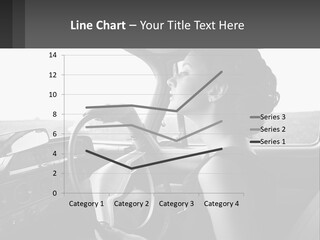A Woman Driving A Car With A Steering Wheel PowerPoint Template