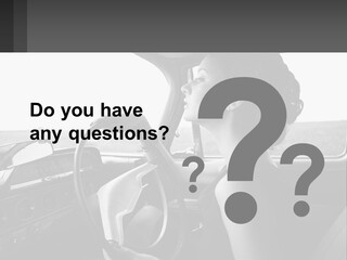 A Woman Driving A Car With A Steering Wheel PowerPoint Template