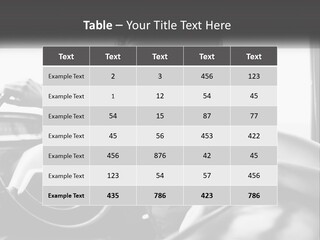 A Woman Sitting In A Car With Her Hand On The Steering Wheel PowerPoint Template