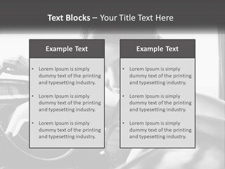 A Woman Sitting In A Car With Her Hand On The Steering Wheel PowerPoint Template