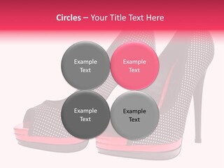 A Pair Of High Heeled Shoes With A Pink Heel PowerPoint Template