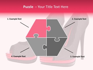 A Pair Of High Heeled Shoes With A Pink Heel PowerPoint Template