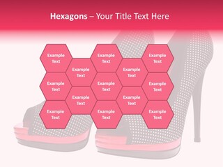 A Pair Of High Heeled Shoes With A Pink Heel PowerPoint Template