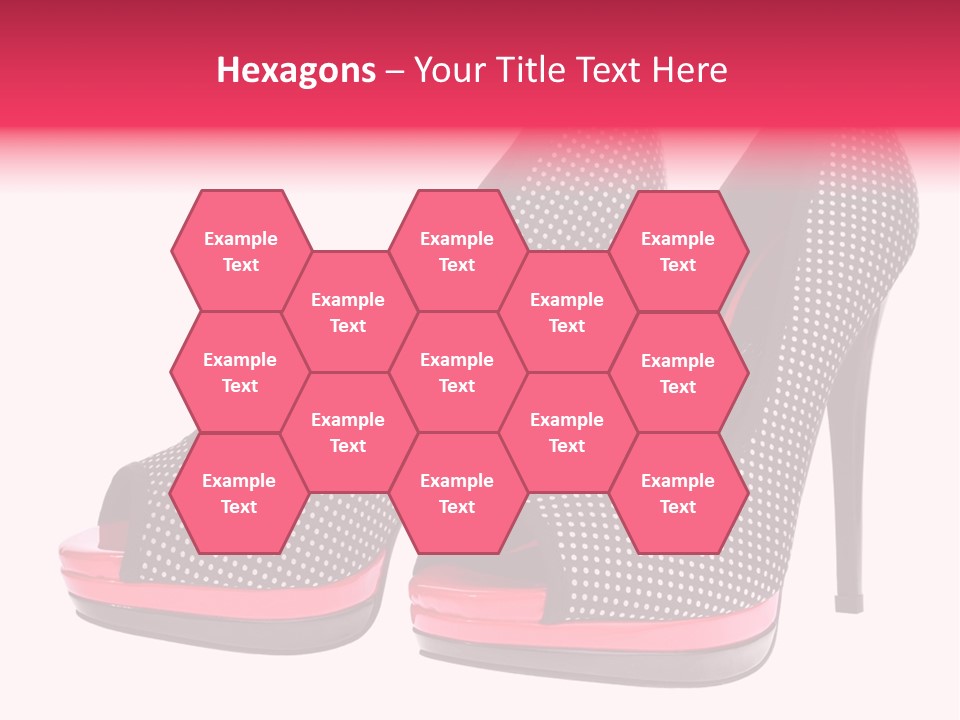 A Pair Of High Heeled Shoes With A Pink Heel PowerPoint Template