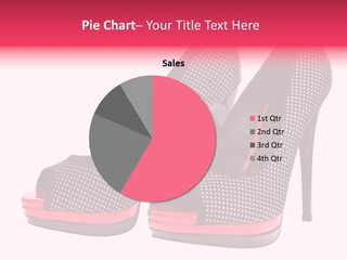 A Pair Of High Heeled Shoes With A Pink Heel PowerPoint Template