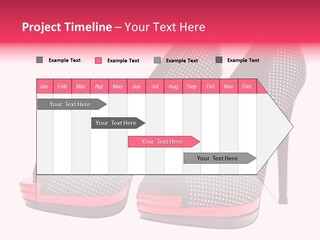 A Pair Of High Heeled Shoes With A Pink Heel PowerPoint Template