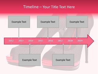 A Pair Of High Heeled Shoes With A Pink Heel PowerPoint Template