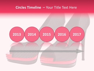 A Pair Of High Heeled Shoes With A Pink Heel PowerPoint Template